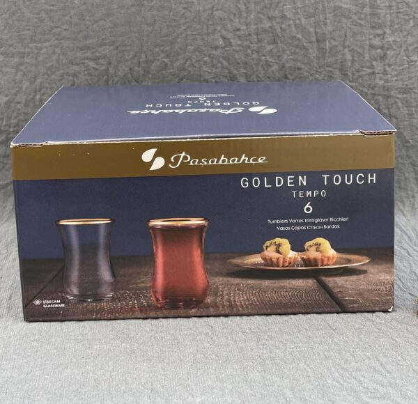 Pasabahce 42021 Tempo Golden Touch Teegläser 6er Set – Bild 2