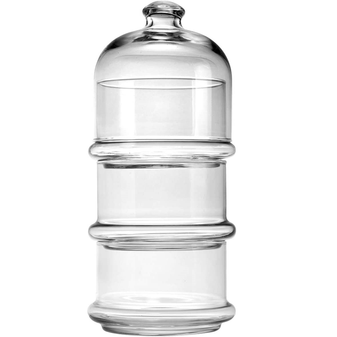 Pasabahce 96815 Villa Patisserie Aufbewahrung aus Glas 3 stöckig mit Deckel