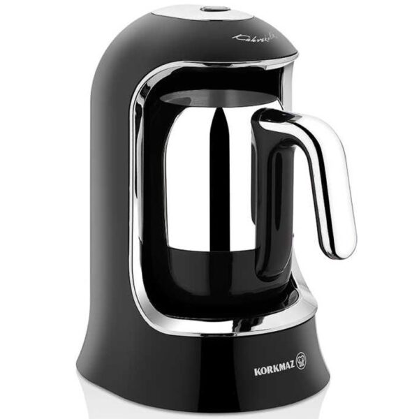 Korkmaz Kahvekolik Mokkamaschine Kaffeemaschine Schwarz Chrom A860-07