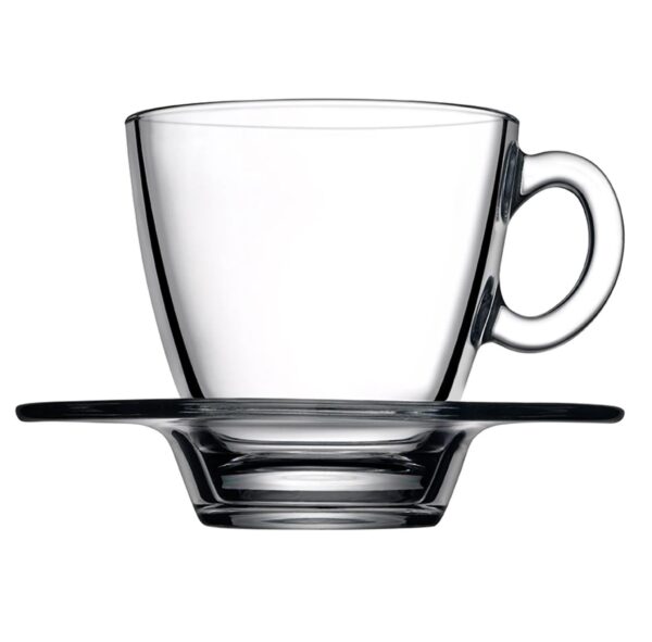 Pasabahce Aqua 95040 Teegläser Kaffeegläser mit Henkel 215ml 6er Set – Bild 3
