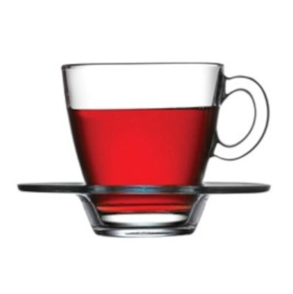 Pasabahce Aqua 95040 Teegläser Kaffeegläser mit Henkel 215ml 6er Set – Bild 4