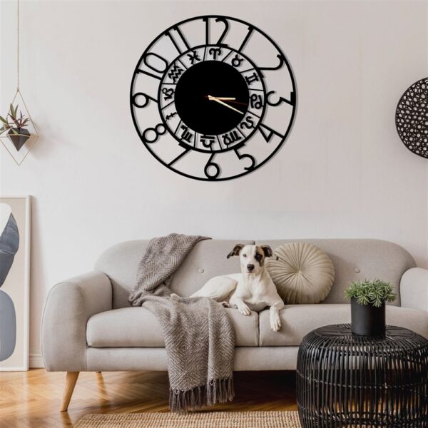 Wanduhr Modern 60 cm ohne Tickgeräusche Montero