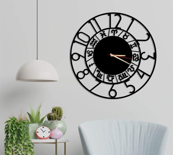 Wanduhr Modern 60 cm ohne Tickgeräusche Montero – Bild 2