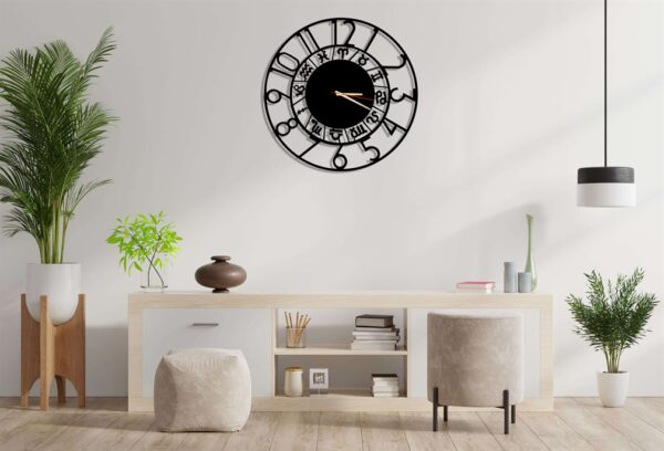 Wanduhr Modern 60 cm ohne Tickgeräusche Montero – Bild 5