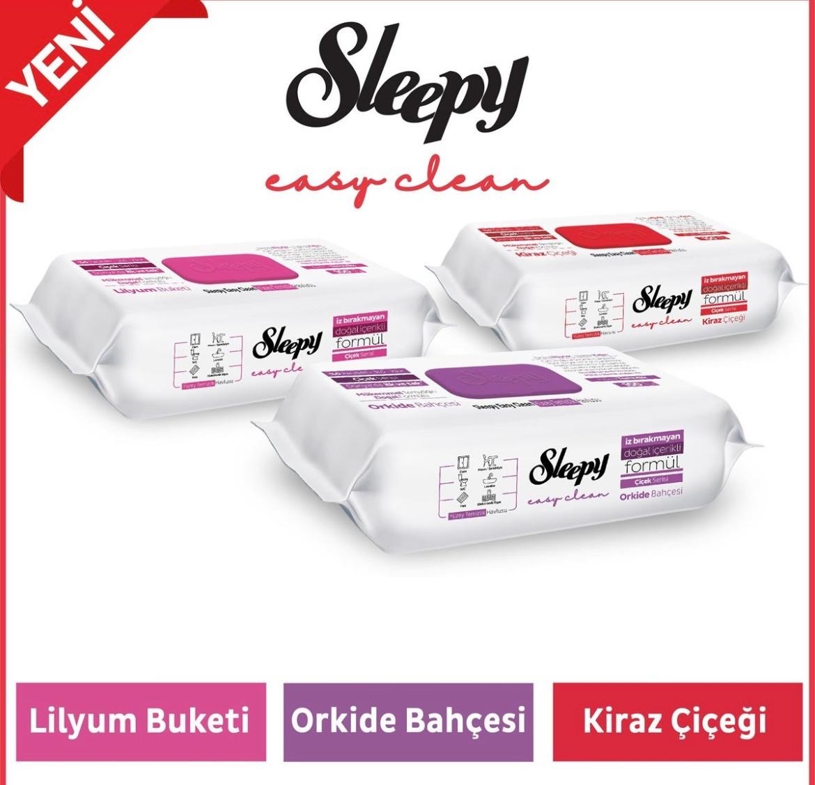 Sleepy Easy Clean Reinigungstücher 6x100 Stk. Rosa – Bild 3